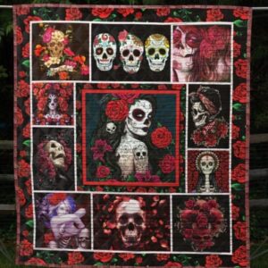 Skull Quilt Blanket Ver 79  Quilt